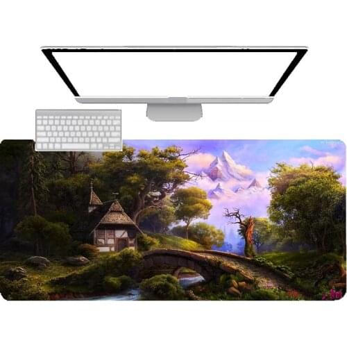 Beautiful view mouse pad large game accessories pad non-slip computer keyboard desk mat household carpet pad xxl waterproof