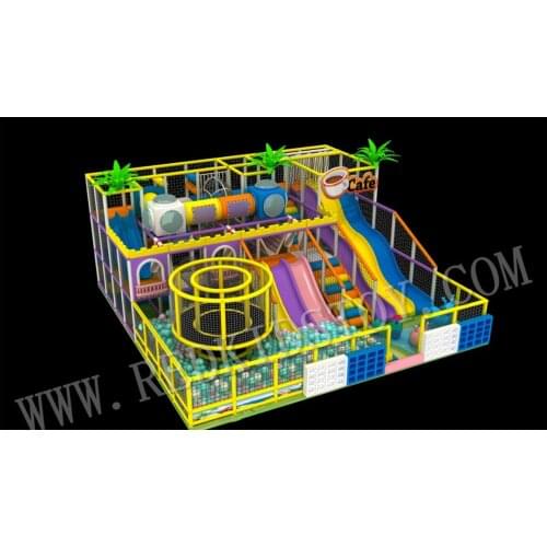Colorful Children Indoor Playground With Spider Tower HZ-20200313
