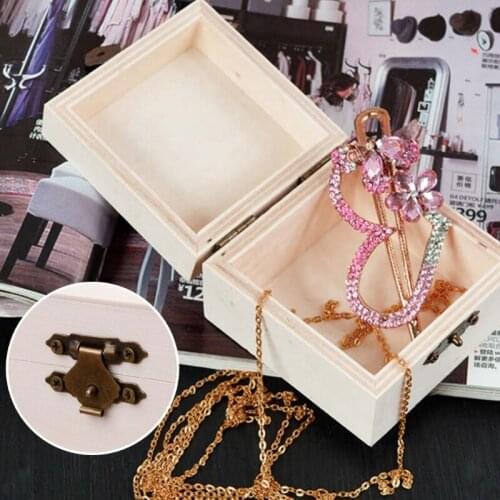Natural Wood Square Jewelry Storage Box Base Crafts Case role x watch men Art Decor organizador Kids DIY Toys