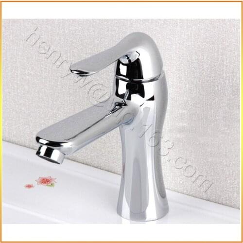 L16327 - Luxury Chrome Finish Brass Hot & Cold Water Basin Tap