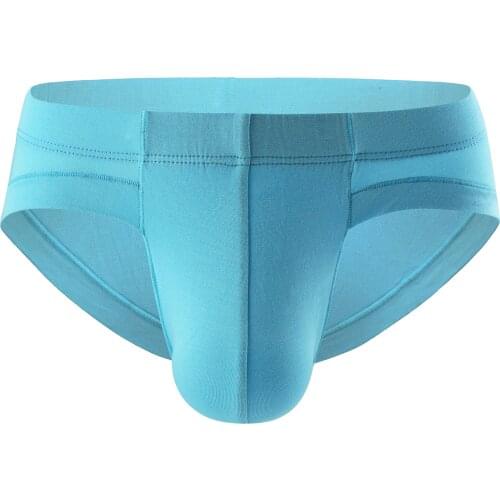 Man Underwear Men Briefs Sexy Ropa Fashion Modal Solid Breathable Mens Cueca Male Low Waist Panties U Convex Underpants