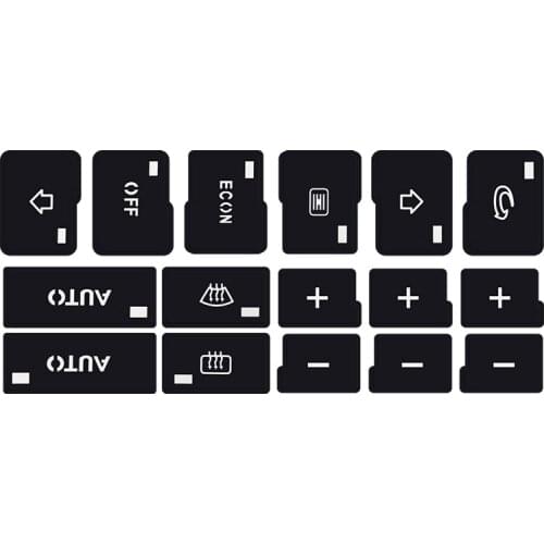 Car Air Condition AC Climate Control Button Stickers Decals For Audi A4 A6 B6 B7 2000 2001 2002 2003 2004 Car Repair Decals