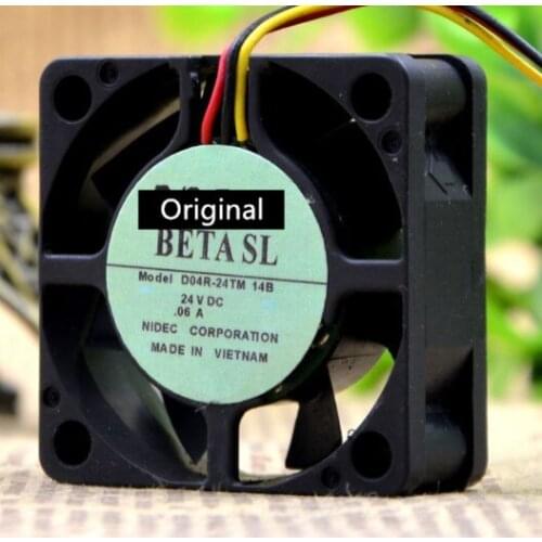 Original 100% working 4015 40mm 24V 0.06A D04R-24TM 14B inverter cooling fan