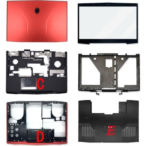 Original New Laptop For Dell Alienware M17X R3 R4 LCD Back Cover/Front Bezel/Palmrest/Bottom Case/E Cover 00MKH2 0MKH2 0C63PY