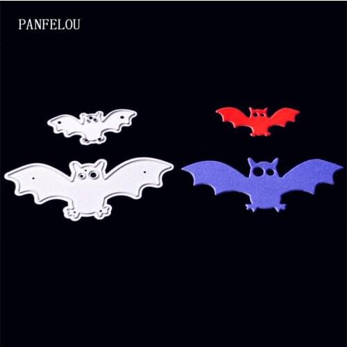 PANFELOU New year Two bats Scrapbooking DIY album cards paper die metal craft stencils punch cuts dies cutting