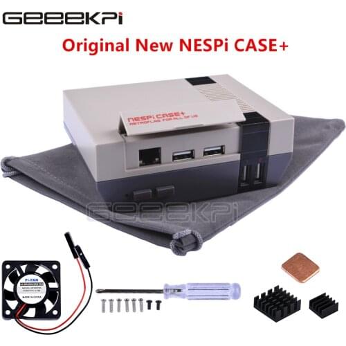 GeeekPi Retroflag NESPI Case+ Plus Safe Shutdown Functional POWER button Kit for Raspberry Pi 3 B+ /3/2B