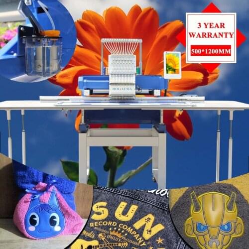 3 Years Quality Warranty!!!Happy Similar Home Computer Sewing Beaded Embroidery Machine Spares Prices 1 Head 500*1200mm Big Area