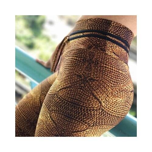 Sexy yoga pants sport leggings women seamless leggings elastic waist gym high waist leggins sport women fitness printed 2019