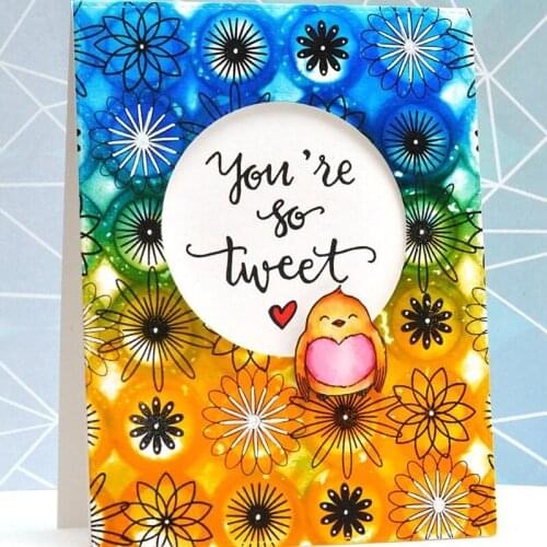 Pattern of Rings Stencil for DIY Scrapbooking Decorative Embossing Paper Card Making Crafts Plastic Template Drawing Sheet 6x6in