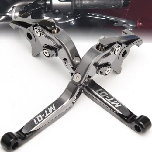 CNC Motorcycle Brake Clutch Lever Folding Extendable For YAMAHA MT 01 MT-01 MT01 2004-2009 2005 2006 2007 2008