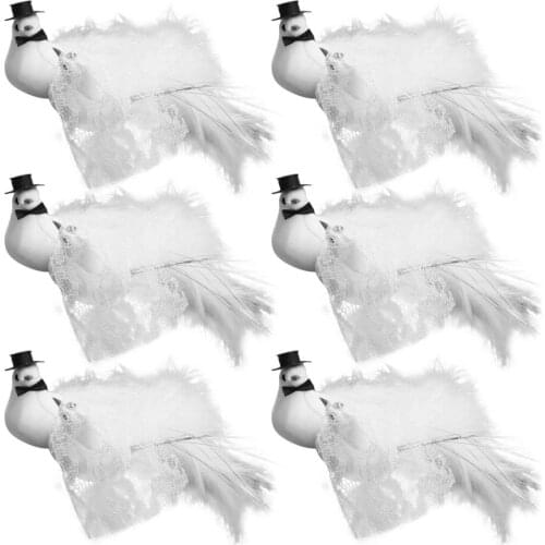 Bird Ornaments Home Furnishings Photography Props DIY Craft Wall Decor Lifelike 13 Cm Foam Feather Birds Durable Couple Pigeons