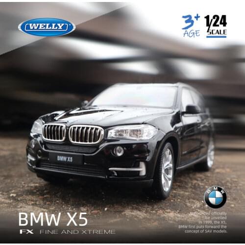 Welly 1:24 BMW X5 SUV off-road vehicle simulation alloy car model Collect gifts toy