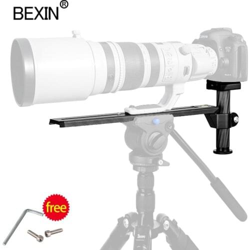 Telephoto Lens Clamping Pillar Camera Support Bracket Holder Mount Nodal Slide Plate For Hydraulic Manfrotto Head Tripod Head