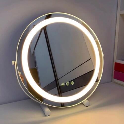 Lighted Makeup Vanity Mirror with LED Lights 10X Magnification Light up Dressing Cosmetic Mirrors for Bedroom Gifts