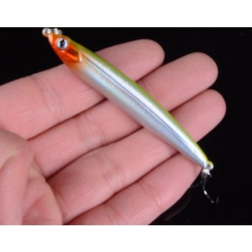 1pcs 7cm 10g Pencil Fishing Lure Wobbler with 6# Hooks Floating Hard Bait Fishing Tackle Pesca Carp Crankbait 3D Eyes