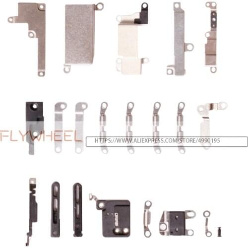 1pcs Small Full Inner Metal Set Parts For iPhone 5 5S 5C 6 6S 7 8 Plus X Holder Bracket Shield Plate Home Logic Kit Repair Parts