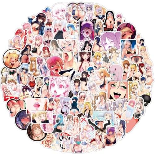 10/50/100pcs Anime Hentai Sexy Pinup Bunny Girl Waifu Decal Stickers Suitcase Laptop Car Truck Waterproof Car Sticker Girls Toys