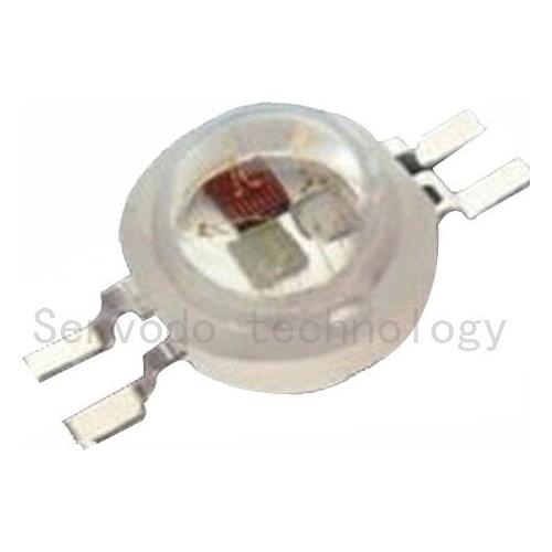 100X hot sales 4pin high power 9W rgb led light source best quality 9w rgb led lamp beads with 4pin free shipping