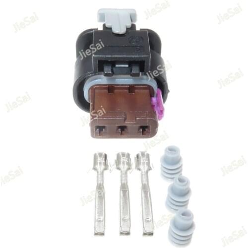 3 Pin 4F0 973 703 Auto Reversing Radar Socket Electric Wiring Harness Connector Plug 4F0973703 For VW Audi Land Rover