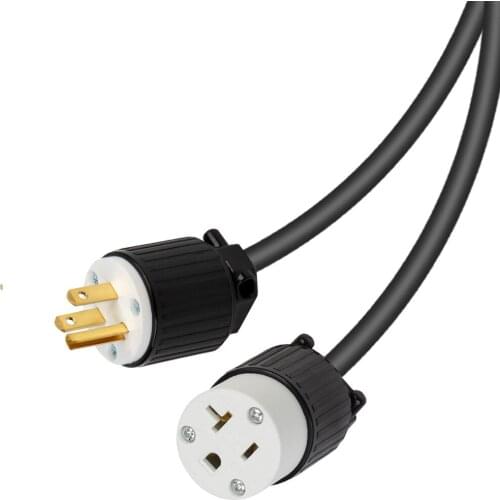 JORINDO American Standard Industrial Grade conversion line for NEMA 5-15P male plug to 5-20R female socket,125V