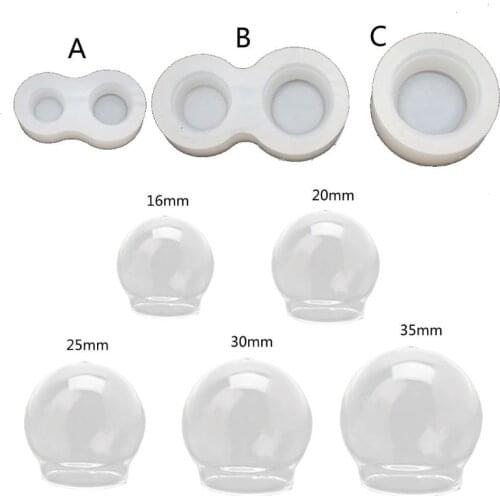 DIY Crystal Ball Glass Resin Mold Art Crafts Twirling Epoxy Resin Funny Game Machine Mold Twisting Machine Silicone Mold