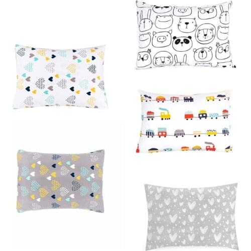 E7CE Baby Pillowcase Ultra Soft Cotton Toddler Cot Bed Sleeping Envelope Pillow Cover