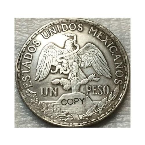 1909 Mexico 1 Pesos coins COPY 39mm