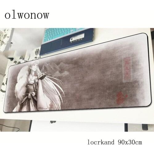 Inuyasha pad mouse large computador gamer mouse pad 90x30cm padmouse cheapest mousepad ergonomic gadget office desk mats