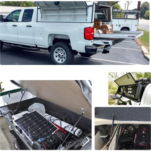 17.1inch/434mm force 90Lbs/400N Pickup Truck Cap Tool Box Utility Box Lid Topper Camper Shell Gas Struts Lift Support Dampers