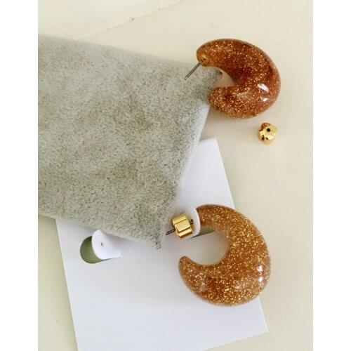 Resin Matte Geo Punk irregular Big Statement Stud Earrings Wedding Gift boucle d'oreille Party Top T show rare