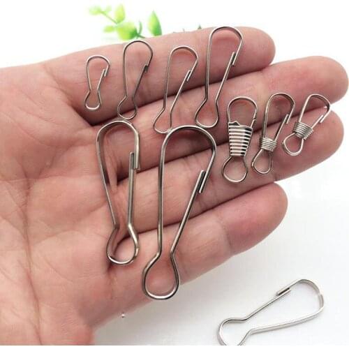 10 Pieces/Batch Of 30Mm/40Mm/48Mm Metal Hardware Gourd Shaped Buckle For Hanging Slogan Hook Fastener Accessories