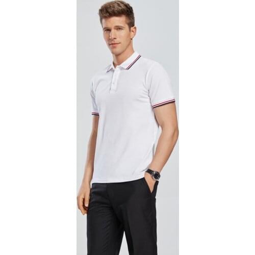 Polo Shirt Men 2021 Brand Short Sleeve Clothing Wine Fashion Lapel casual collar slim fit plus size Stritching Business Luxury
