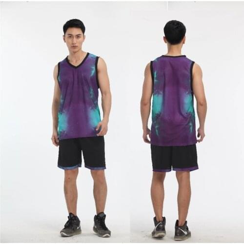 Men Basketball Jersey Sets Uniforms kits Adult Sports clothing Breathable basketball jerseys shirts shorts DIY name number logo