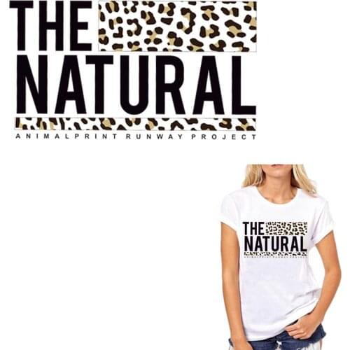 The Natural Iron-On Letter Transfers For Clothing Leopard Print Strips Patches Sticker On Clothes DIY Washable Appliqued Decor