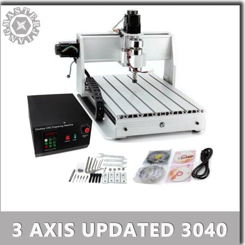 New CNC 110V/220V 800W/1500W 3040T-D Air Cool Ball screw 3 Axis 4 Axis Machine 0.8KW/1.5KW Router Engraver Milling Mini 3040