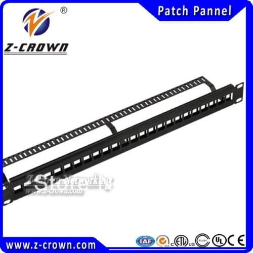 Cat5e Cat6 UTP 24 Ports Blank Patch Panel