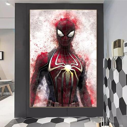 Marvel Superheroes Poster Spiderman Anime Canvas Painting Print Art Wall Picture Modern Kids Bedroom Living Room Decor Mural