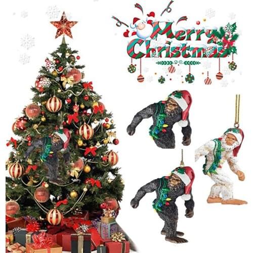 Christmas Party Family Holiday decorations Family DIY Hanging Sign Tree Bell Christmas Decorations For Home Party Snow Shovel