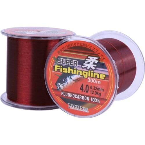 Fishing Line 100/200/300/500M Super Strong 100% transparent Nylon Not Fluorocarbon Fishing Tackle Non-Linen Multifilament Red