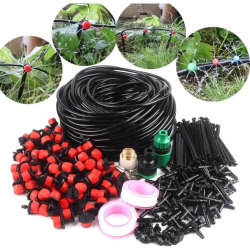 50M~5M Micro Drip Irrigation System 8-Holes Flow Adjustable Watering System Kits Automatic Gardening Irrigation Nozzle Set Tool