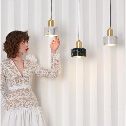 Modern led stone pendant lights hanging lights pendant lamp kitchen fixtures chandelier dining room living room