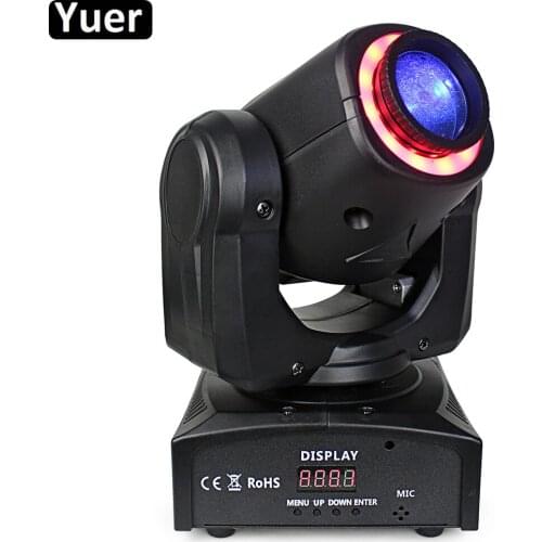 New Moving Head Light 30W LED Spot Light LED Tube 7 Color Patterns DMX512 Sound DJ Disco Light Party Stage Moving Head Lights