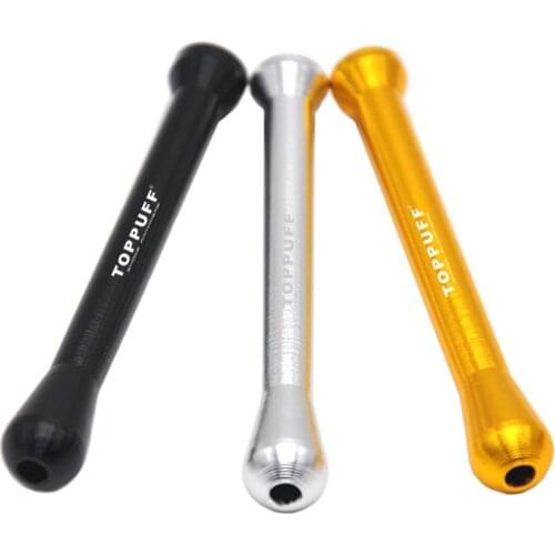 TOPPUFF 3 Pcs 70mm Metal Snuff Straw Sniffer Snorter Nasal Tube Snuffer Smoking Accessories