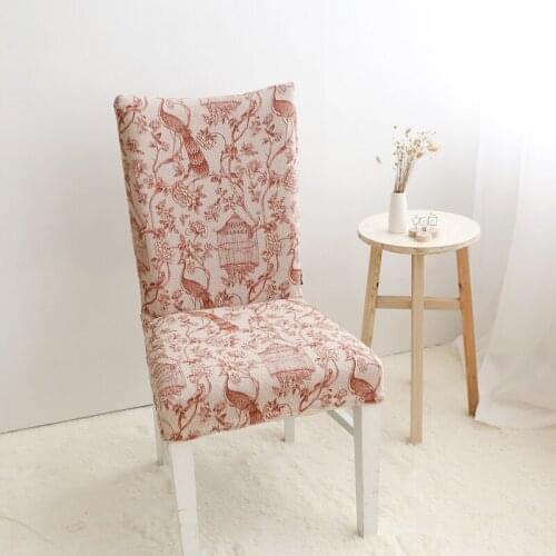 Elastic Computer Office Chair Cover one-piece Living Room Chair Cover Cotton Hotel Stool Cover 2 Colors High-Grade