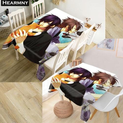 Hakuouki Tablecloth Waterproof Oxford Fabric Square/Rectangular Tablecloth For Wedding Table Cloth Cover TV Covers