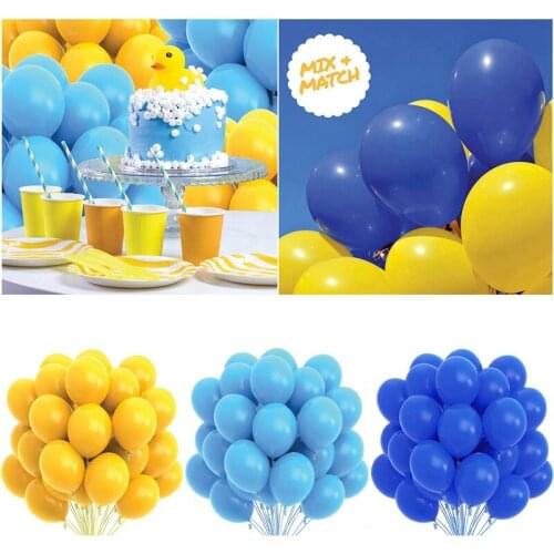 10/20pcs Blue White Pink Latex Balloons Birthday Party Decorations Adult Wedding Decorations Helium Globos Baby Shower balloons