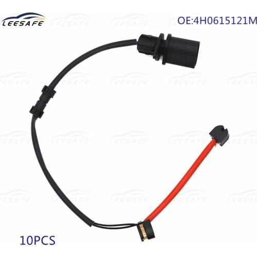 10PCS Brake Pad Sensor 4H0615121M for AUDI A8 4H2 4H8 4HC 4HL Brake Pad Wear Warning Contact Rear Disc OEM NO 4H0 615 121M