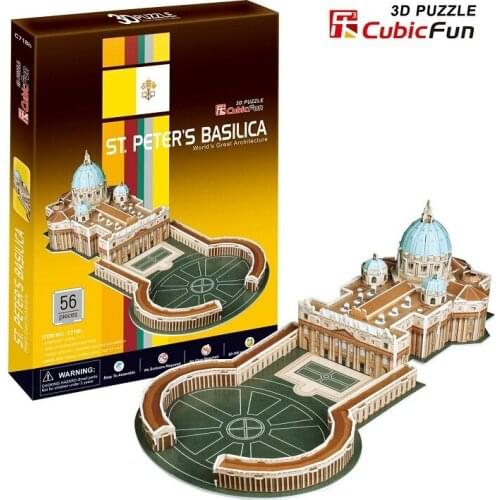 3D models toy paper model jigsaw game Saint Peters Basilica freeshipping
