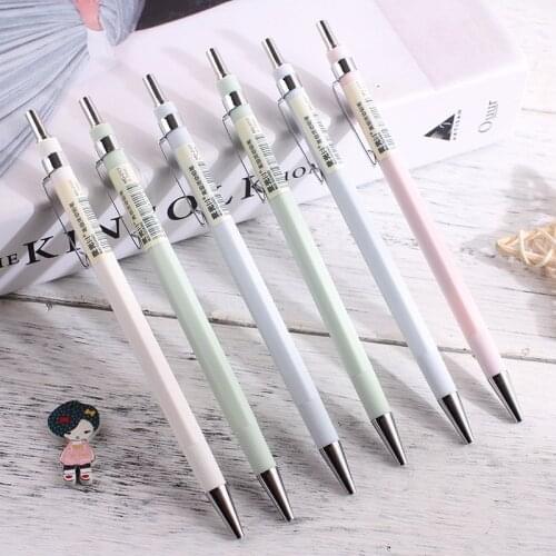 5Pcs Simple Mechanical Pencil 0.5mm 0.7mm Drawing Advance Pencil Plastic Material For School Office Supplies