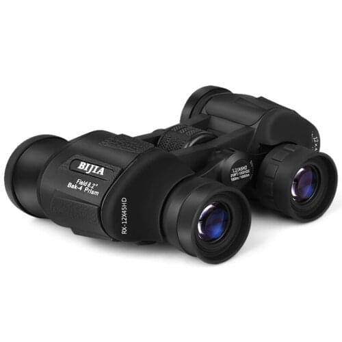 BIJIA HD Binoculars Low Light Night Vision 12x45 King Kong Telescope